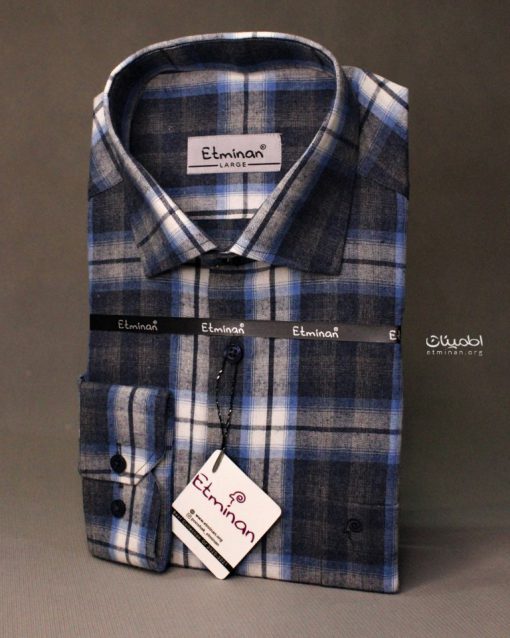 پیراهن چهارخانه کشمیر | پیراهن پاییزه اطمینان | پیراهن گرم | پیراهن مردانه