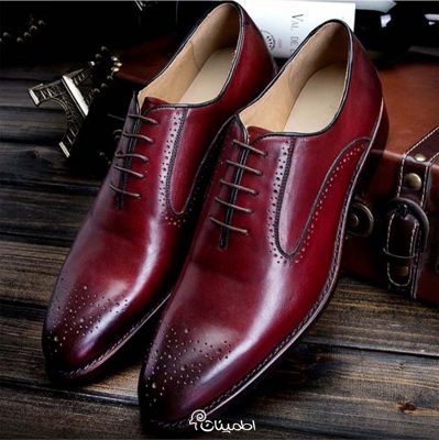 کفش قهوه ای - کفش رسمی - کفش مردانه - کفش اطمینان